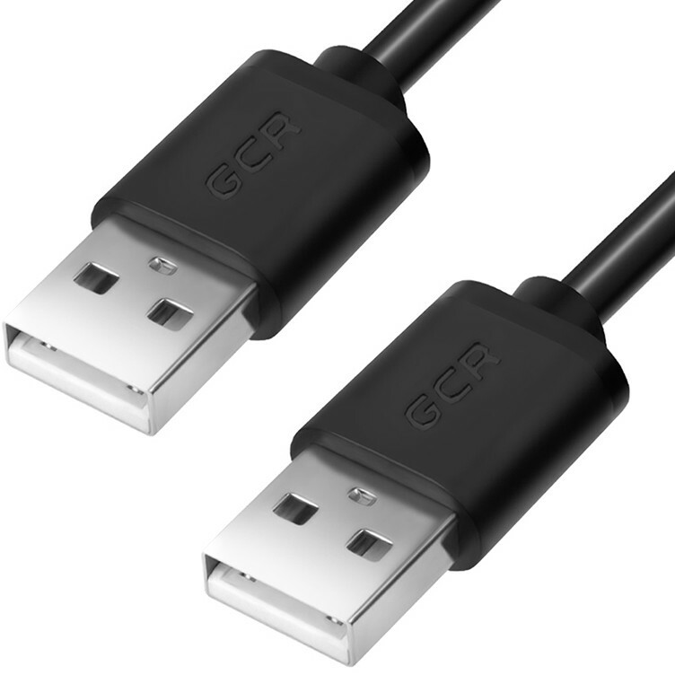 Кабель USB A (M) - USB A (M), 0.3м, Greenconnect GCR-UM5M-BB2S-0.3m