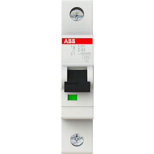 Автоматический выключатель ABB S201 C63 - 2CDS251001R0634