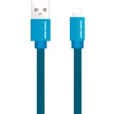 Кабель USB - Lightning, 1м, More Choice K20i Blue (K20IBL)