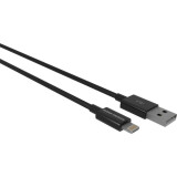 Кабель USB - Lightning, 1м, More Choice K24i Black (K24IB)