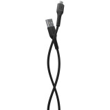 Кабель USB A (M) - microUSB B (M), 1м, More Choice K16m Black (K16MB)
