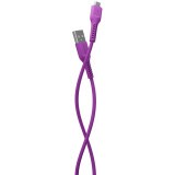 Кабель USB A (M) - microUSB B (M), 1м, More Choice K16m Purple (K16MP)