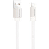 Кабель USB A (M) - microUSB B (M), 1м, More Choice K20m White (K20MW)