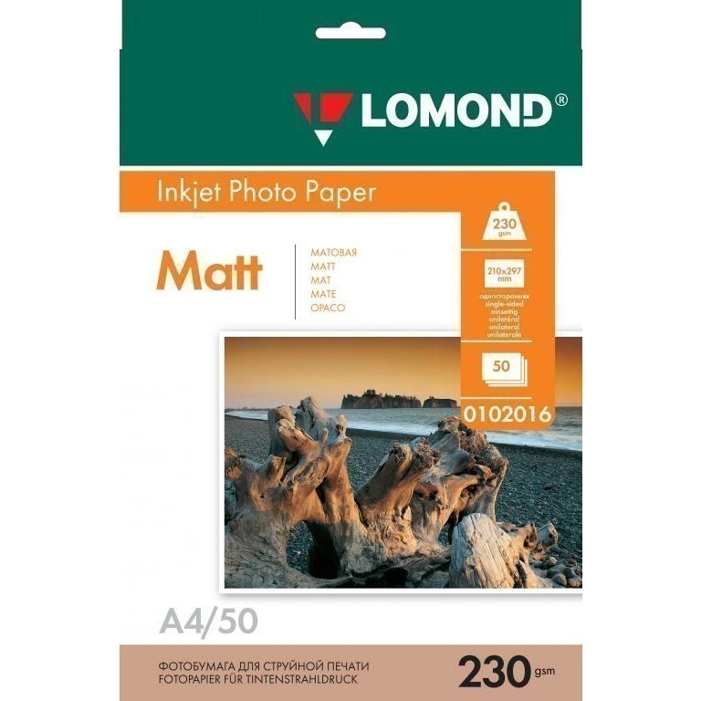 Бумага Lomond 0102016 (A4, 230 г/м2, 50 листов)