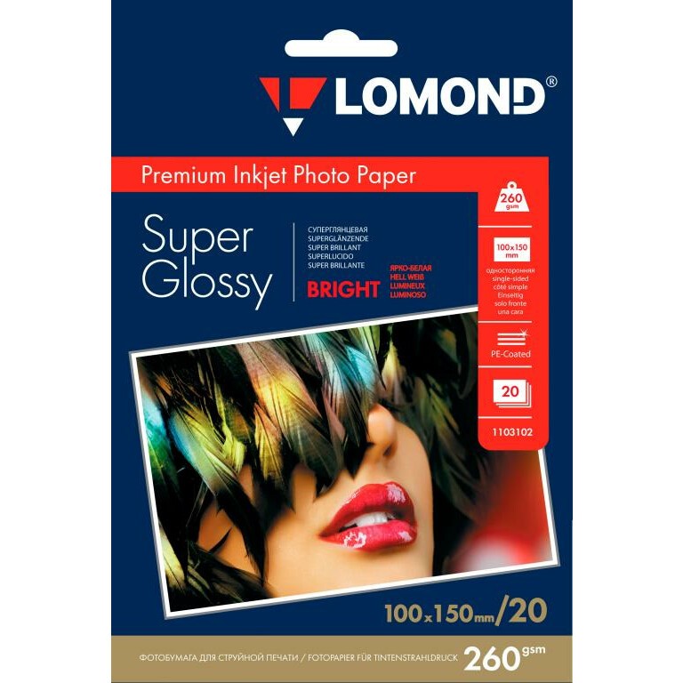 Бумага Lomond 1103102 (A6, 260 г/м2, 20 листов)