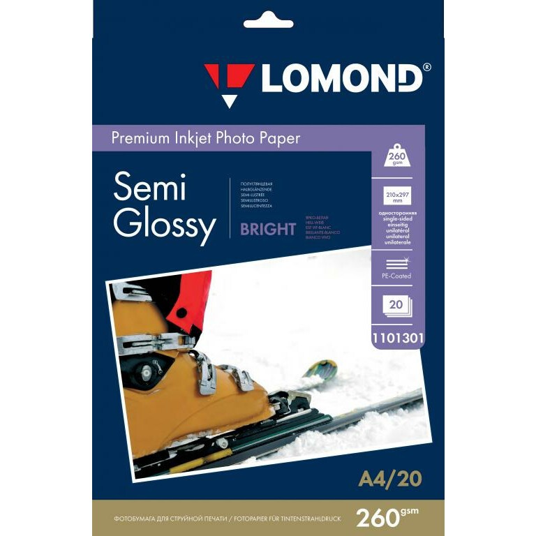 Бумага Lomond 1103301 (A4, 260 г/м2, 20 листов)