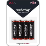 Батарейка SmartBuy R6/4B (AA, 4 шт) (SBBZ-2A04B)