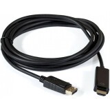 Кабель DisplayPort (M) - HDMI (M), 3м, ExeGate EX-CC-DP-HDMI-3.0 (EX284917RUS)