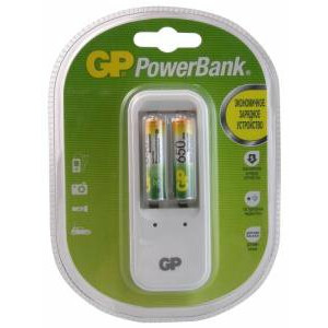 Зарядное устройство GP PB410GS65 + 2x AAA 650mAh - PB410GS65-2CR2