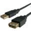 Кабель удлинительный USB A (M) - USB A (F), 1.8м, Bion BXP-CCP-USB2-AMAF-018