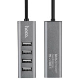 USB-концентратор HOCO HB1 Grey (6957531038139)