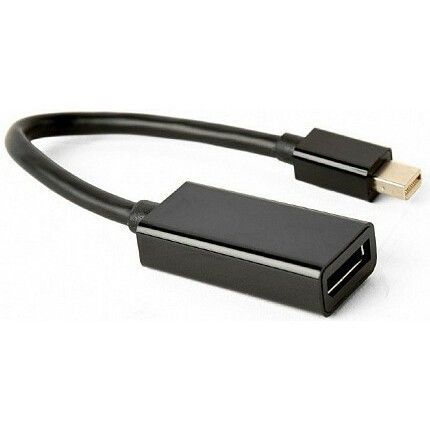 Переходник Mini DisplayPort (M) - DisplayPort (F), Gembird A-mDPM-DPF4K-01