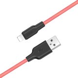 Кабель USB - Lightning, 1м, HOCO X21 Black/Red (HC-71372)