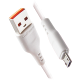 Кабель USB A (M) - microUSB B (M), 1м, GoPower GP01M White (00-00018563)