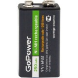 Аккумулятор GoPower (9V, 250mAh, 1 шт) (00-00017020)