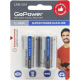 Батарейка GoPower (LR14, 2 шт) (00-00017861)