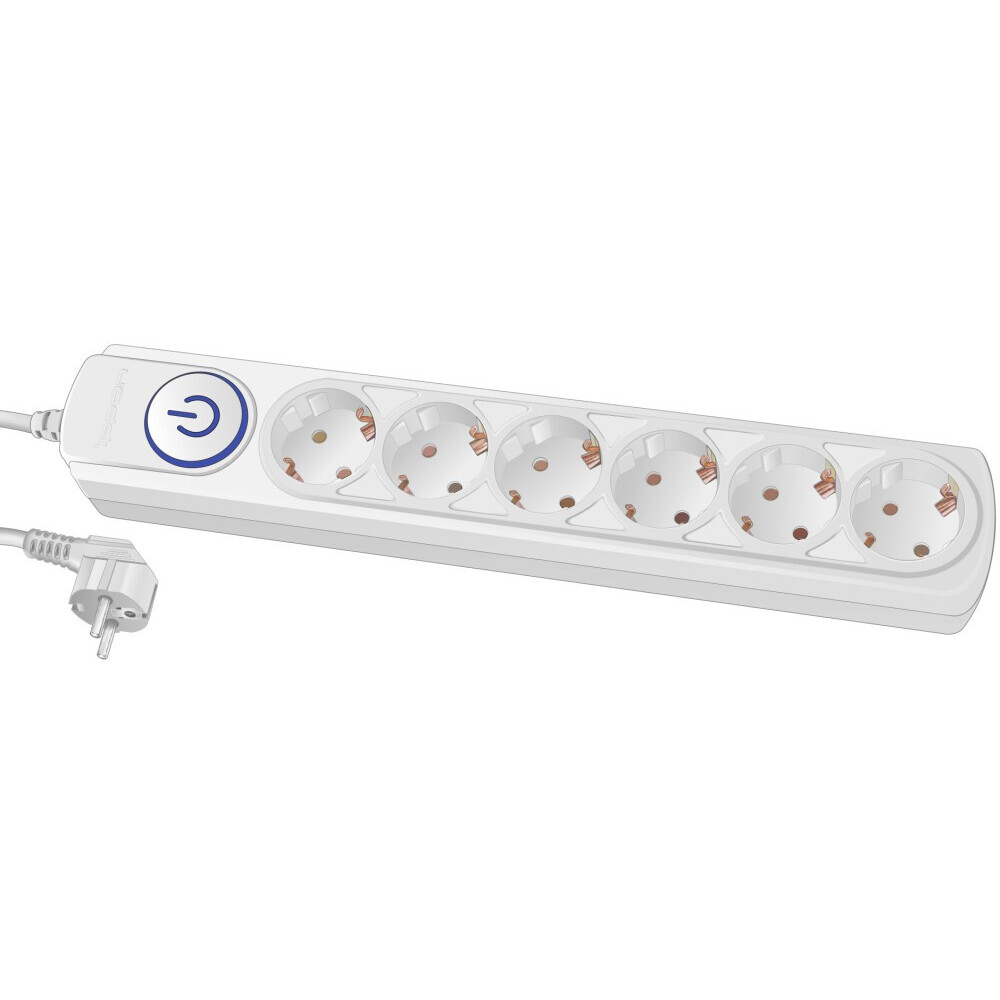 Сетевой фильтр Ippon BK-6-EU-5-10-W White: купить в интернет магазине ...