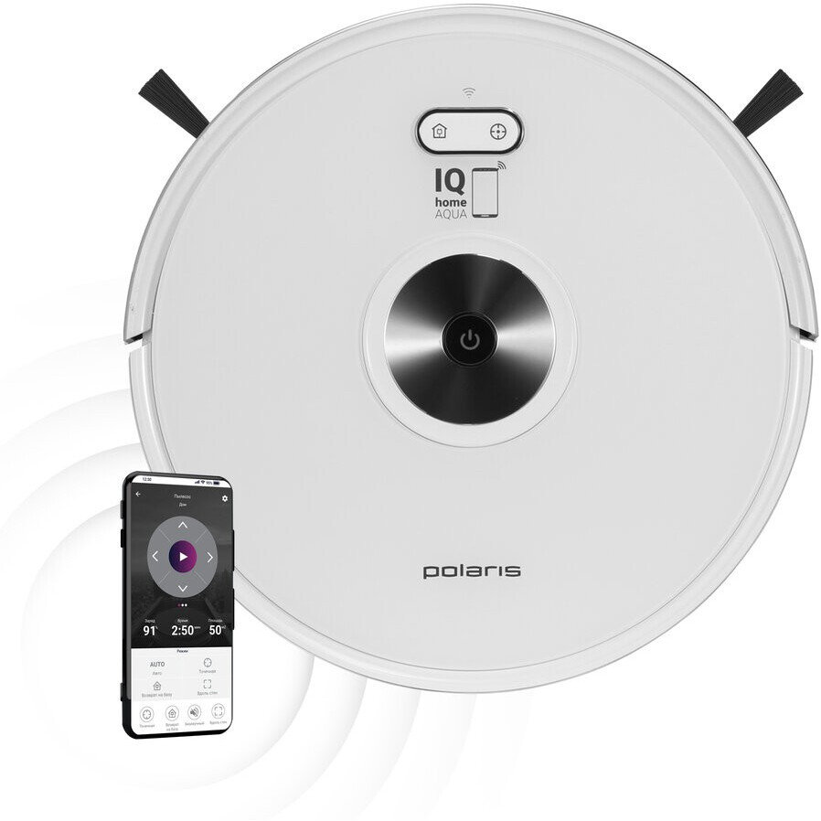 Робот-пылесос Polaris PVCR 3200 IQ Home Aqua White: купить в интернет ...