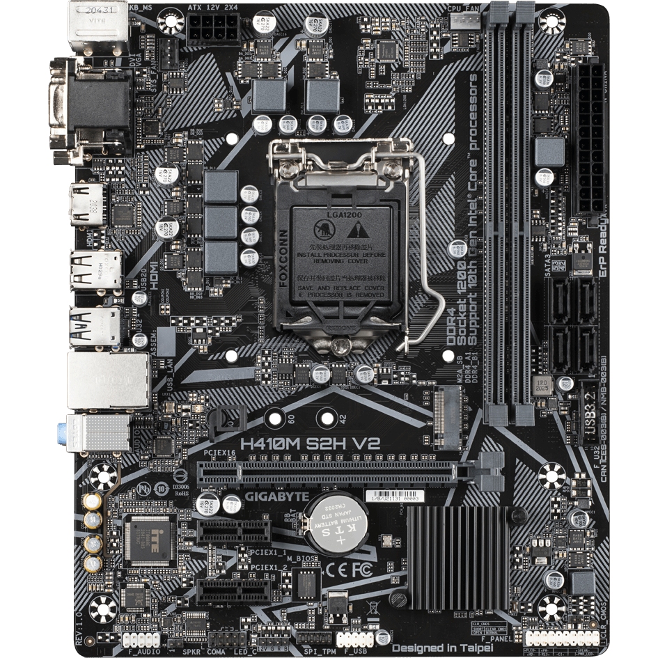 Материнская плата Gigabyte H410M S2H V2: купить в интернет магазине ...