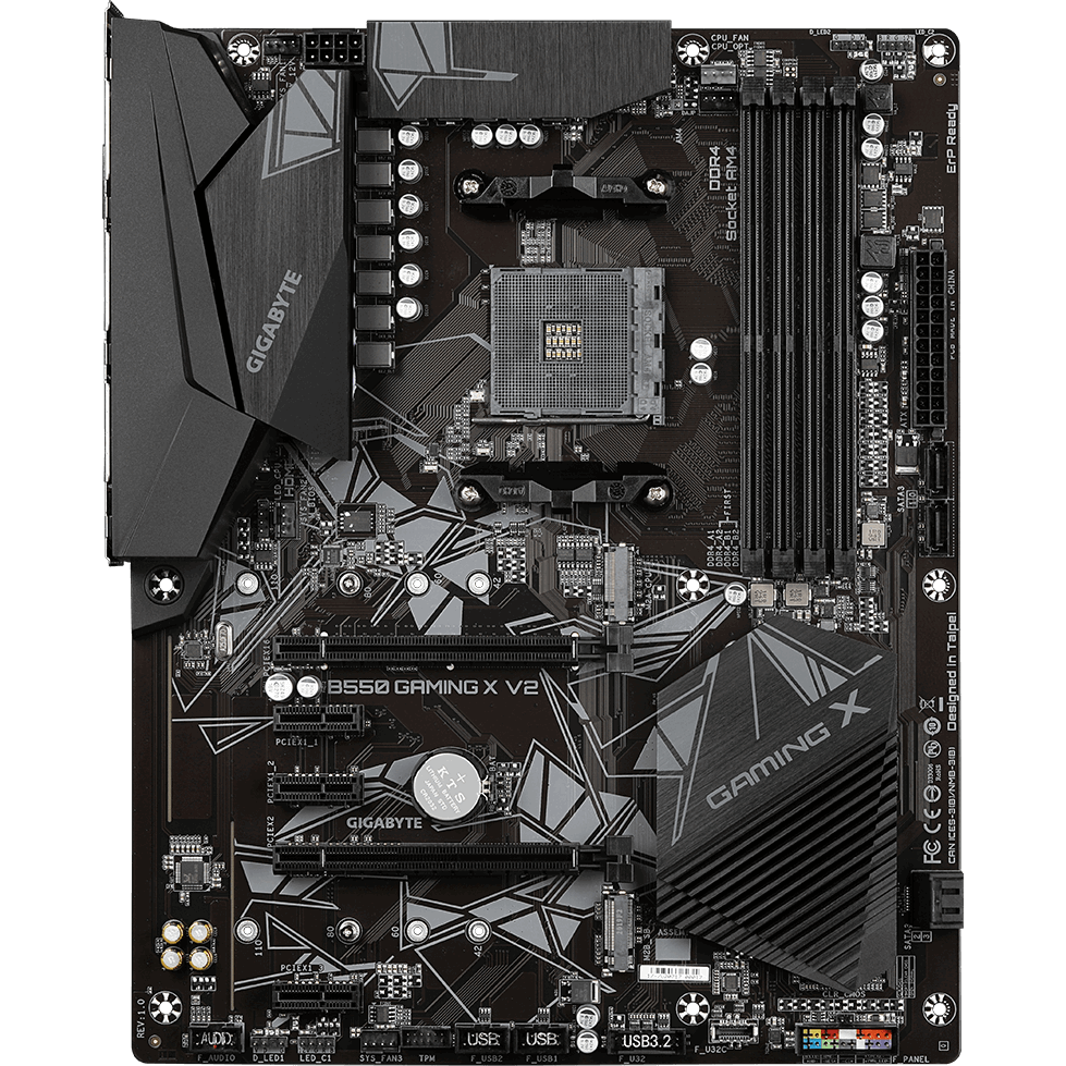 AMD Ryzen5 3600X DDR4 8GB ×2 計 16gb B550 Материнская плата Gigabyte B550 GAMING X V2: купить в интернет