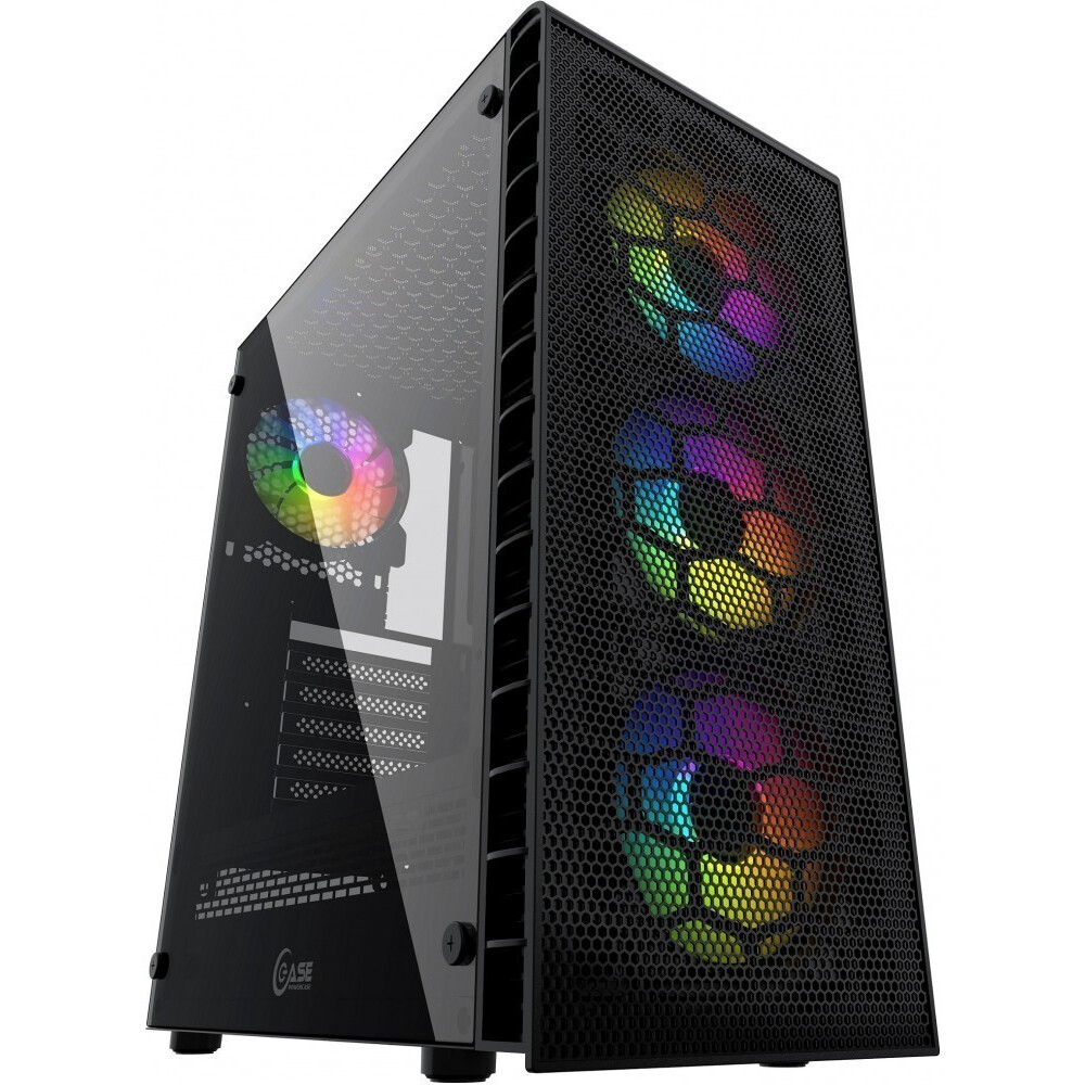 Корпус Powercase Mistral Z4С Mesh ARGB Black: купить в интернет ...