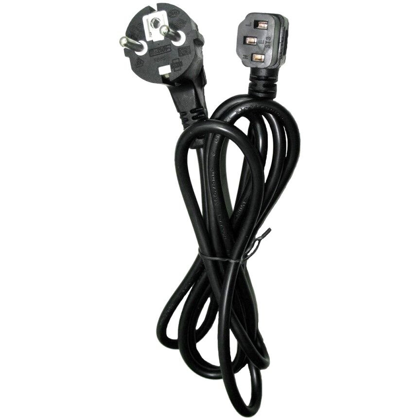 Кабель питания Schuko - IEC-320-C13, 1.8м, Gembird PC-186A-VDE: купить ...