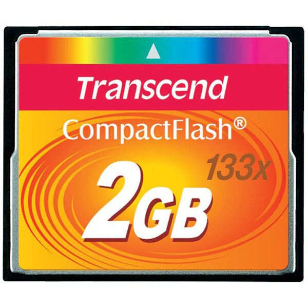 Карта памяти 2Gb Compact Flash Transcend 133x (TS2GCF133): купить в ...