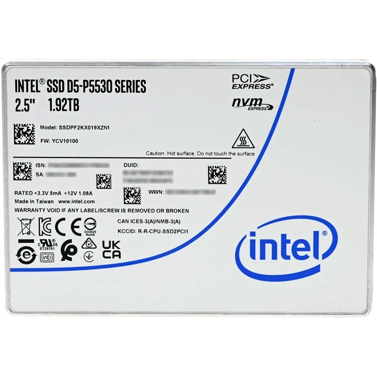 Накопитель SSD 1.92TB Intel D5-P5530 (SSDPF2KX019XZN1): купить в