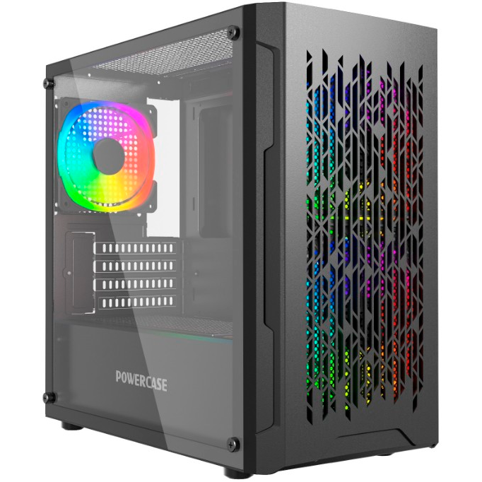 Корпус Powercase Mistral Micro D3B ARGB Black: купить в интернет ...