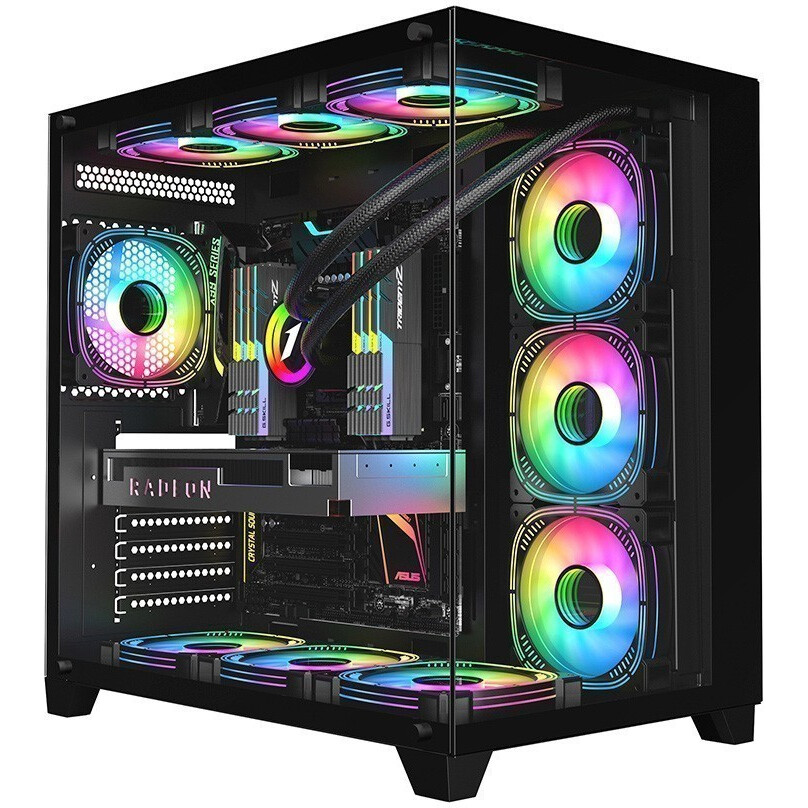 Корпус 1STPLAYER MEGAVIEW MV8-TP Black: купить в интернет магазине ...