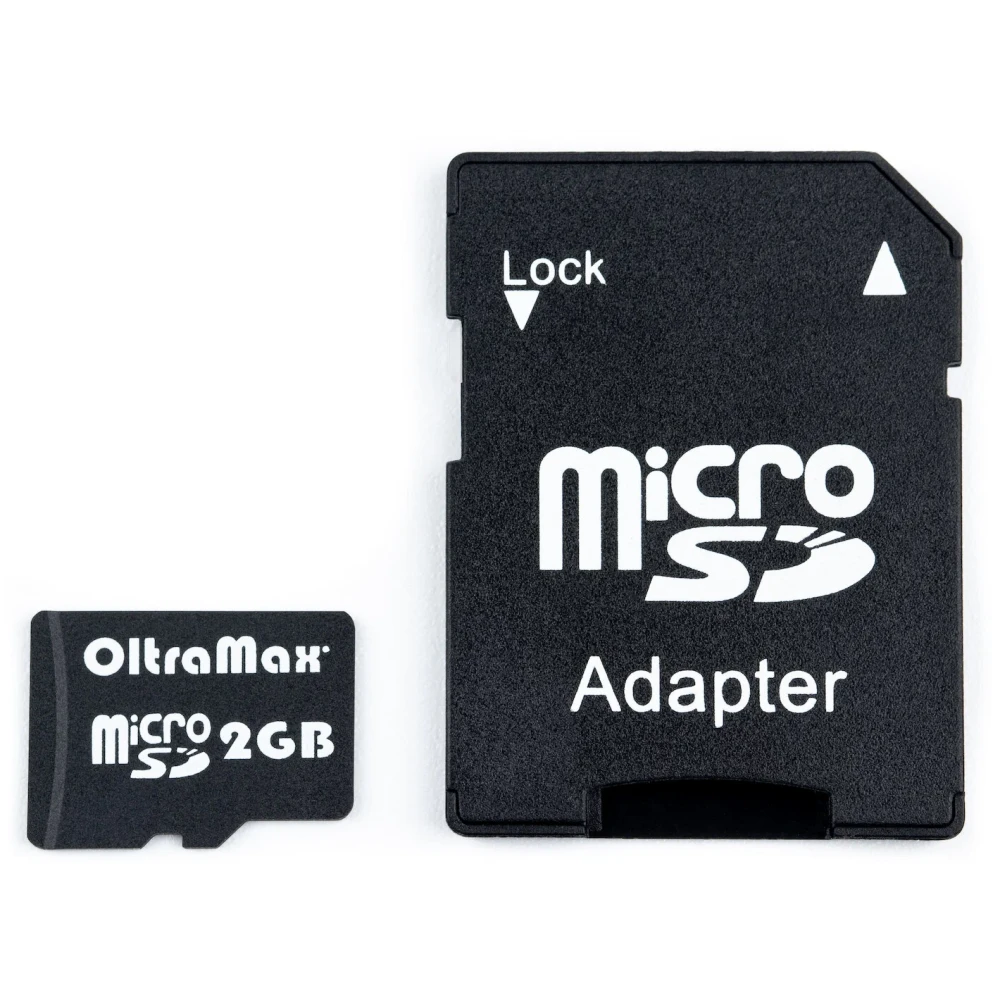 Карта памяти 2Gb MicroSD OltraMax + SD адаптер (OM002GCSD-AD): купить в ...