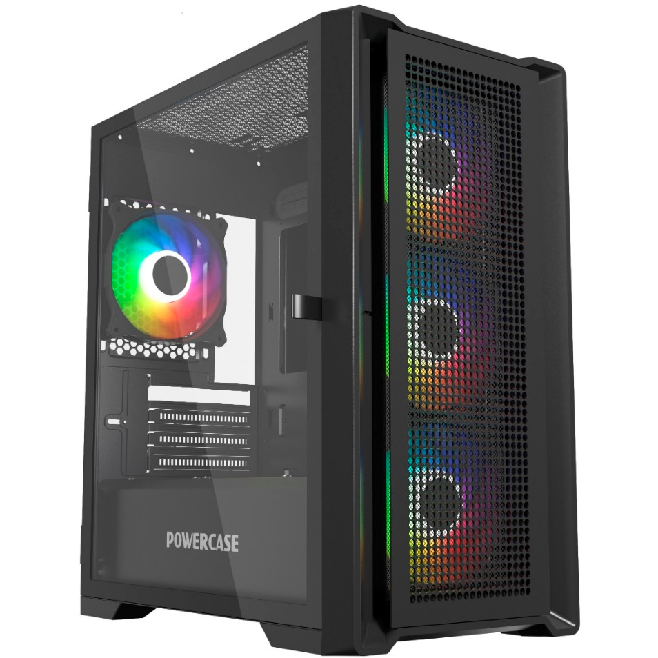 Корпус Powercase Alisio Micro X4B V2 Black: купить в интернет магазине ...