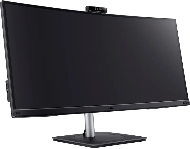 Монитор 34' Acer CB343CURDbemiiphcuzx IPS 3440x1440, 60 Гц, 4 мс, 21:9, 300 кд/м², 2xHDMI 2.0, DP, USB Type-C (90 Вт), USB Hub, HDR10, FreeSync, динамики, веб-камера 5 Мп, изогнутый экран (3800R), черный, фото3