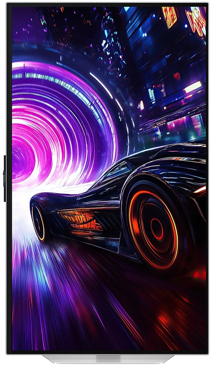 Монитор 32' Samsung OLED серебристый OLED 3840x2160, 240 Гц, 0.03 мс, 16:9, 260 кд/м², 2xHDMI 2.1, DP 1.4, 3.5 Jack, USB Hub (2x USB 3.2), FreeSync, HDR10+, Edge Lighting, изогнутый, серебристый, фото4