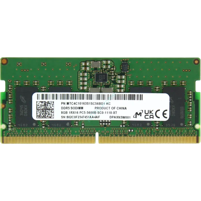 Оперативная память 8GB DDR5 5600MHz Micron SO-DIMM