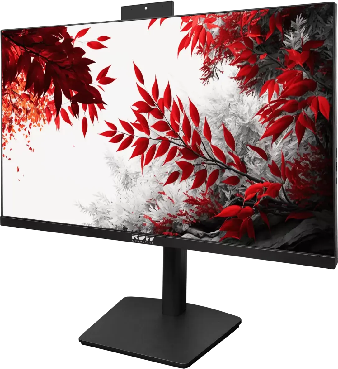 Монитор 23.8' RDW Computers RDW2402K IPS 1920x1080, 100 Гц, 4 мс, 16:9, 300 кд/м², VGA, HDMI 1.4, DP 1.2, USB-C, 3.5 Jack, USB Hub (2x USB 3.2), динамики (2x3 Вт), веб-камера (5 Мп), микрофон, черный, фото2