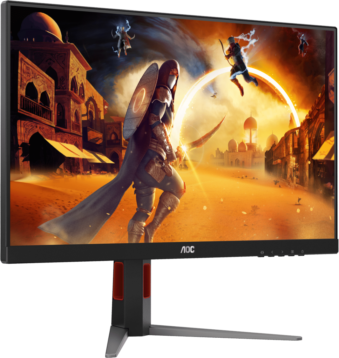 Монитор 27' AOC Q27G4/D IPS 2560x1440, 200 Гц, 0.3 мс, 16:9, 350 кд/м², HDMI 2.0, DP 1.4, 3.5 Jack, DisplayHDR 400, Adaptive-Sync, черный, фото3