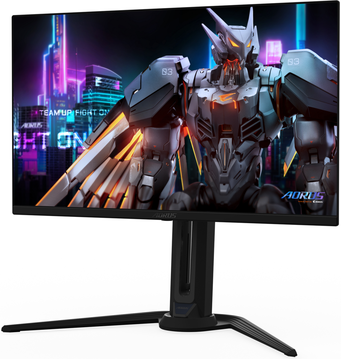 Монитор 27' Gigabyte Aorus FO27Q5P QD-OLED 2560x1440, 500 Гц, 0.03 мс, 16:9, 300 кд/м², 2xHDMI 2.1, DP 1.4, USB-C (18 Вт), USB Hub (2x USB 3.2), 3.5 Jack, DisplayHDR 500 True Black, FreeSync Premium Pro, G-Sync Compatible, динамики (2x5 Вт), VESA 100x100, черный, фото2