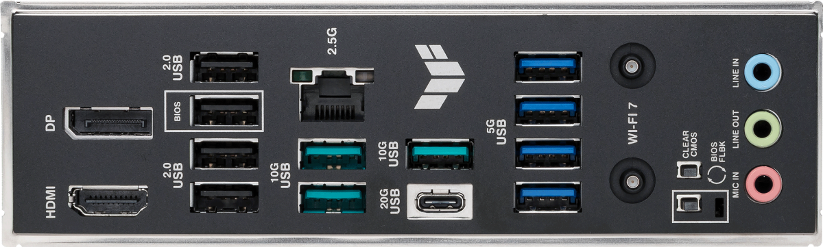 Материнская плата Asus TUF GAMING B850M-PLUS WIFI7, AM5, AMD B850, 4xDDR5, 4xSATA, 3xM.2, 1xPCIe 5.0 x16, 1xPCIe 3.0 x1, 1xDP, 1xHDMI, 1x2.5Gb LAN, Wi-Fi 7, Bluetooth 5.4, 1xUSB-C 20Gbps, 3xUSB-A 10Gbps, 4xUSB-A 5Gbps, 4xUSB-A 2.0, 3x3.5 мм, 7.1, mATX, фото5