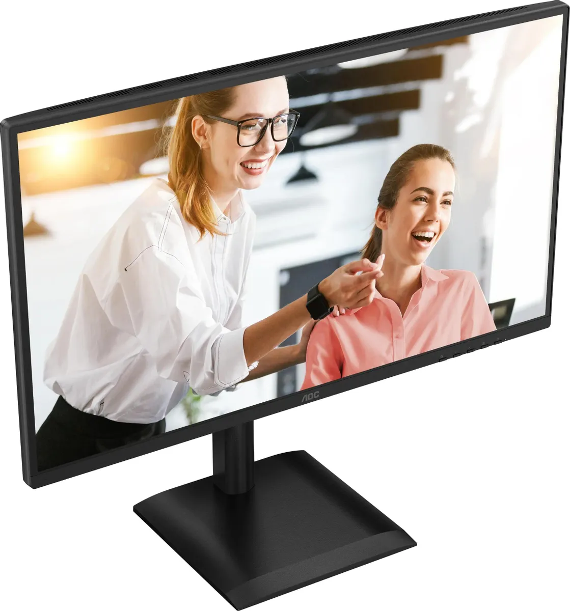 Монитор 27' AOC Q27E4CV IPS 2560x1440, 120 Гц, 4 мс, 16:9, 350 кд/м², HDMI 2.0, DP 1.2, USB-C (90 Вт), USB Hub (4x USB 3.2), RJ45, 3.5 Jack, динамики (2x2 Вт), Adaptive-Sync, VESA 100x100, черный, фото5