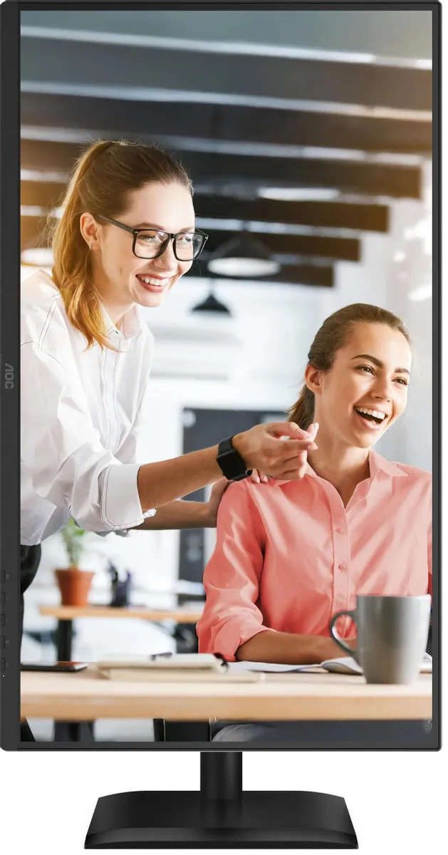 Монитор 27' AOC Q27E4CV IPS 2560x1440, 120 Гц, 4 мс, 16:9, 350 кд/м², HDMI 2.0, DP 1.2, USB-C (90 Вт), USB Hub (4x USB 3.2), RJ45, 3.5 Jack, динамики (2x2 Вт), Adaptive-Sync, VESA 100x100, черный, фото6