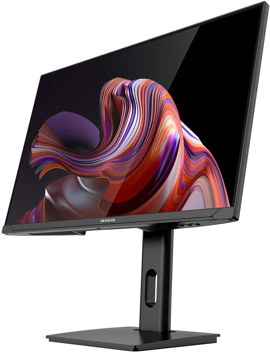 Монитор 27' Aiwa MD2714 IPS 2560x1440, 180 Гц, 1 мс, 16:9, 350 кд/м², HDMI 2.0, DP 1.4, USB-C (65 Вт), 3.5 Jack, USB Hub (2x USB), динамики (2x3 Вт), FreeSync, G-Sync, черный, фото2