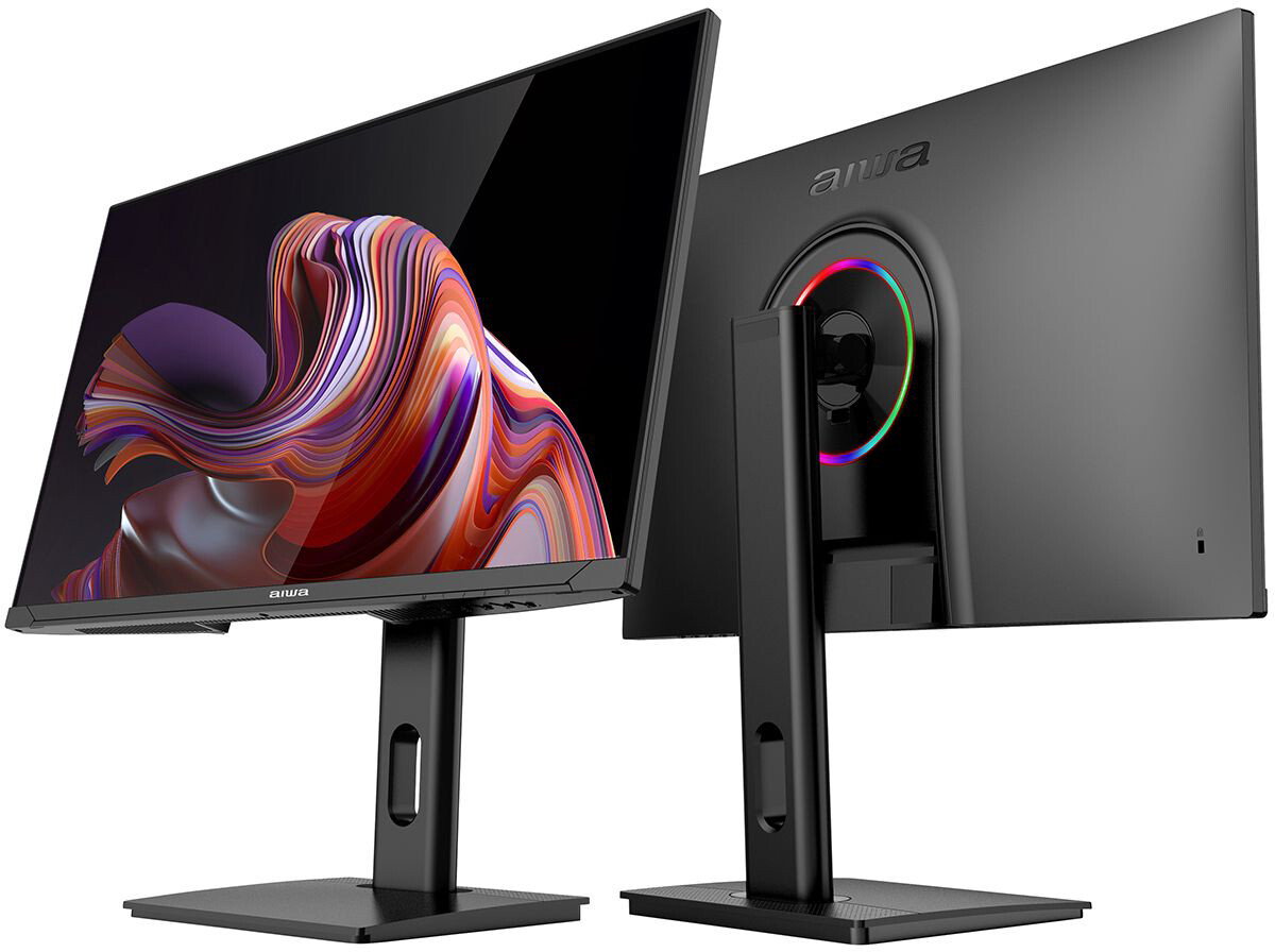 Монитор 27' Aiwa MD2714 IPS 2560x1440, 180 Гц, 1 мс, 16:9, 350 кд/м², HDMI 2.0, DP 1.4, USB-C (65 Вт), 3.5 Jack, USB Hub (2x USB), динамики (2x3 Вт), FreeSync, G-Sync, черный, фото6