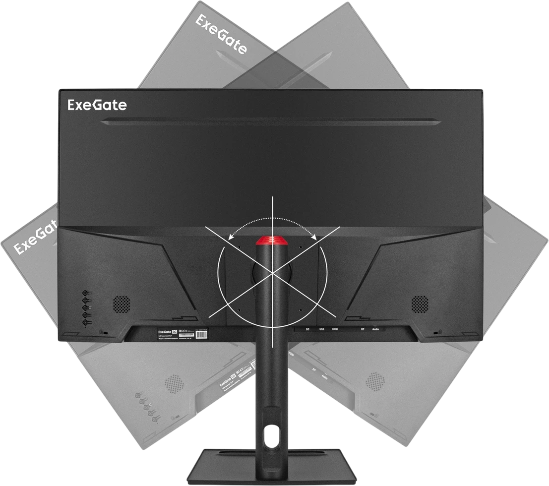 Монитор 31.5' ExeGate SmartView ES3207TA IPS 2560x1440, 75 Гц, 1 мс, 16:9, 300 кд/м², HDMI 2.0, DP, 3.5 Jack, динамики (2x3 Вт), HDR10, FreeSync, черный, фото5