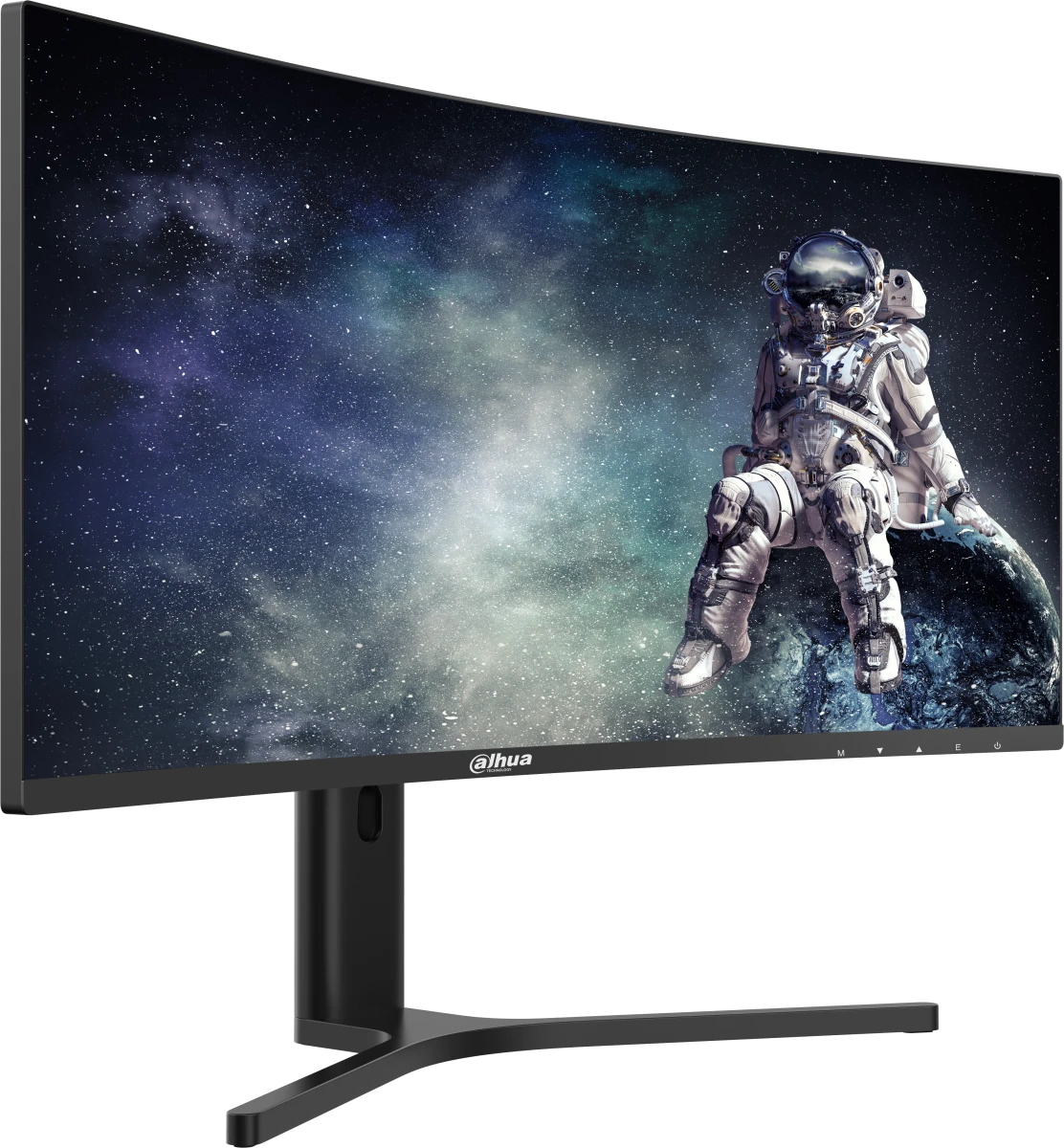 Монитор 34' Dahua DHI-LM34-E330CA VA 3440x1440, 165 Гц, 1 мс, 21:9, 350 кд/м², 2xHDMI 2.0, 2xDP 1.4, 3.5 Jack, HDR10, Adaptive-Sync, изогнутый экран (1500R), черный, фото3