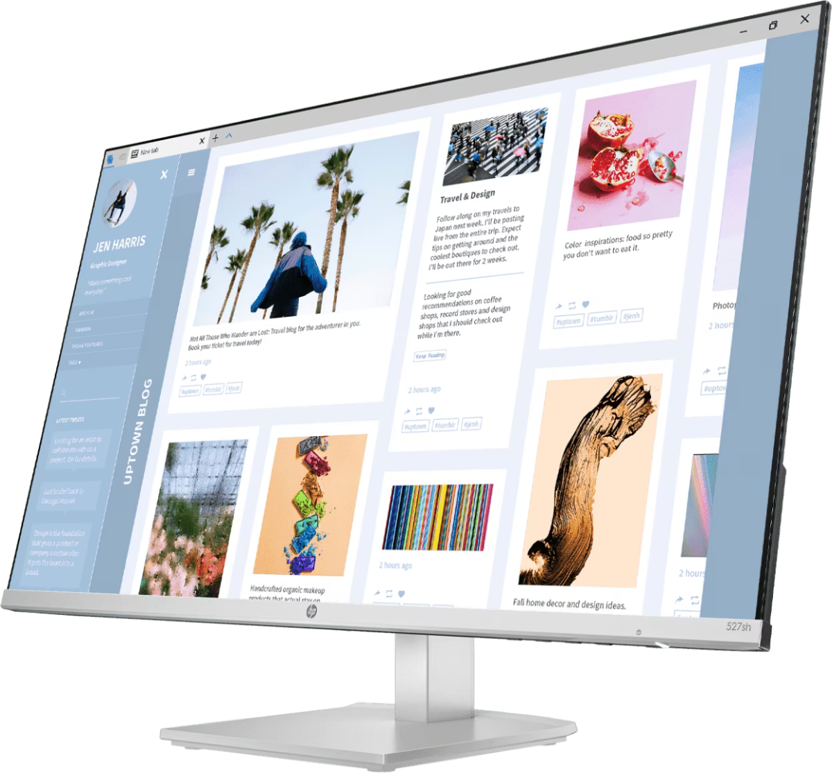 Монитор 27' HP Series 5 527sh IPS 1920x1080, 100 Гц, 5 мс, 16:9, 300 кд/м², VGA, 2×HDMI 1.4, HDR10, Flicker-Free, Low Blue Light, серебристый, фото2