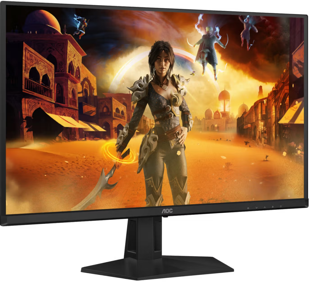 Монитор 26.5" AOC Q27G41ZDF QD-OLED 2560x1440, 240 Гц, 0.03 мс, 16:9, 400 кд/м², HDMI, DisplayPort, Flicker Free, Low Blue Light, черный, вид 4