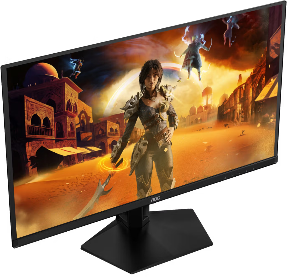 Монитор 26.5" AOC Q27G41ZDF QD-OLED 2560x1440, 240 Гц, 0.03 мс, 16:9, 400 кд/м², HDMI, DisplayPort, Flicker Free, Low Blue Light, черный, вид 6