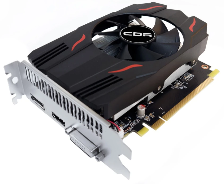 Видеокарта CBR AMD Radeon RX 550, 4 GB GDDR5, 128 bit, DisplayPort, HDMI, DVI-D, GPU 1100 MHz, фото2