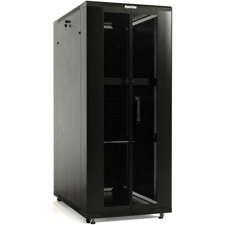 Шкаф Hyperline TTB-1868-DD-RAL9004: купить в интернет магазине Регард ...